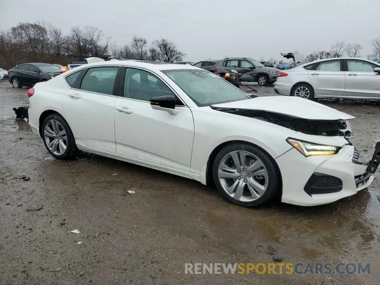 4 fotografías del automóvil dañado 19UUB6F4XMA008858 ACURA TLX 2021