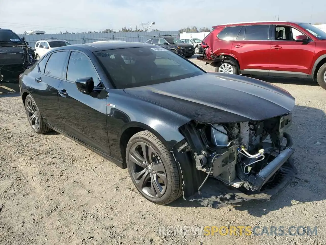 4 fotografías del automóvil dañado 19UUB6F51MA005615 ACURA TLX 2021