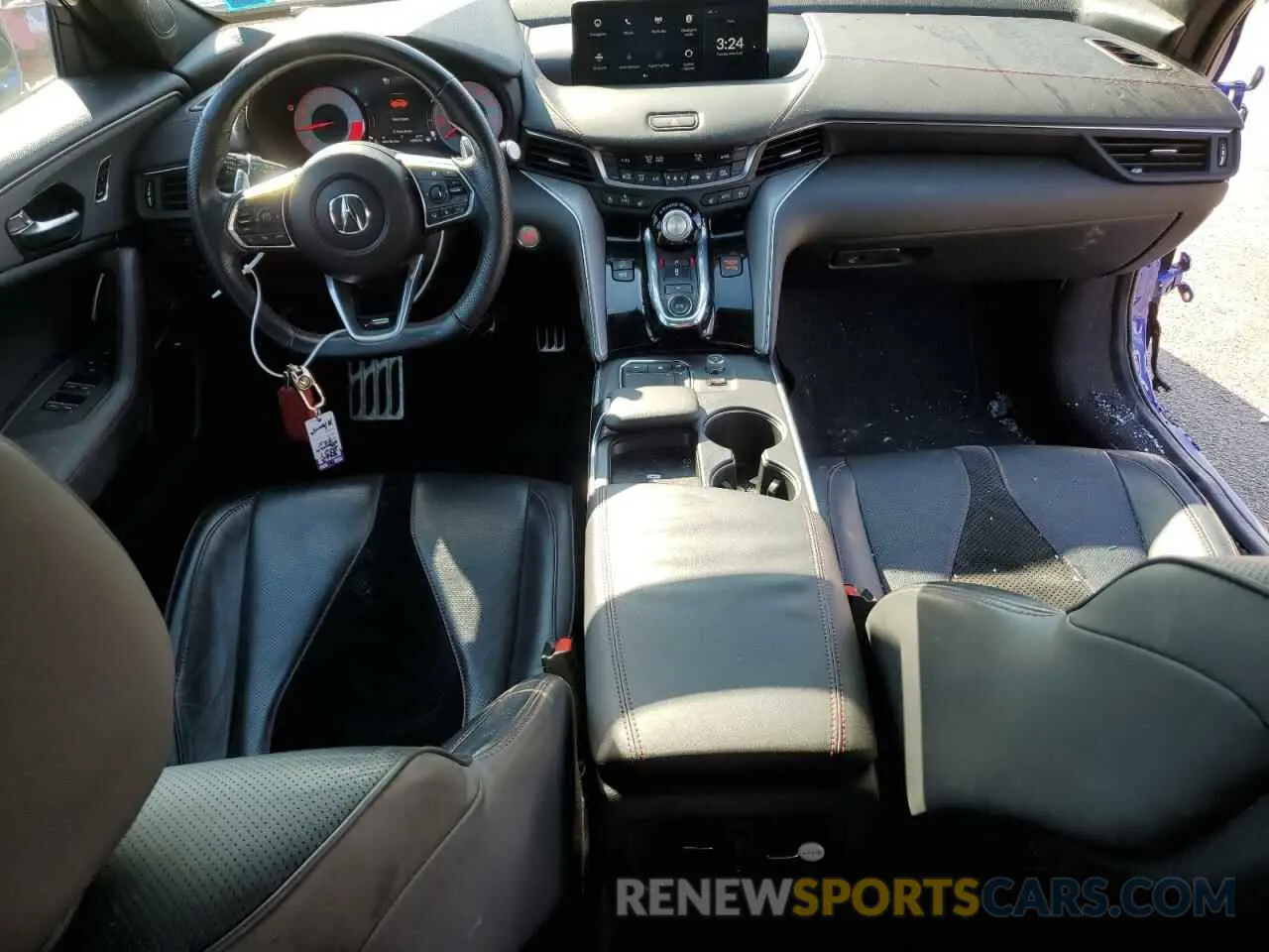 8 fotografías del automóvil dañado 19UUB6F52MA000536 ACURA TLX 2021