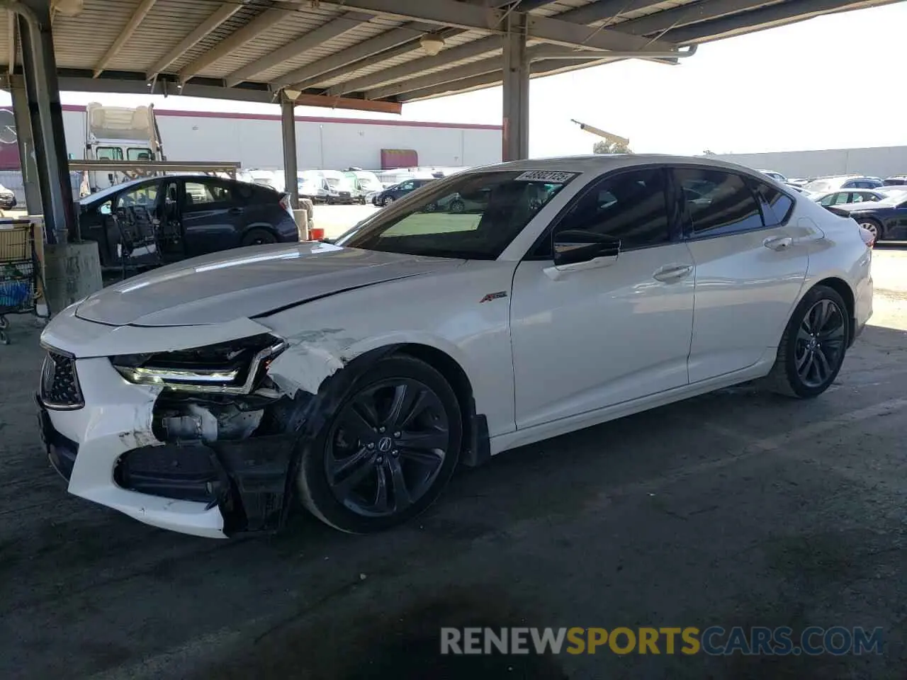 1 fotografías del automóvil dañado 19UUB6F54MA006368 ACURA TLX 2021