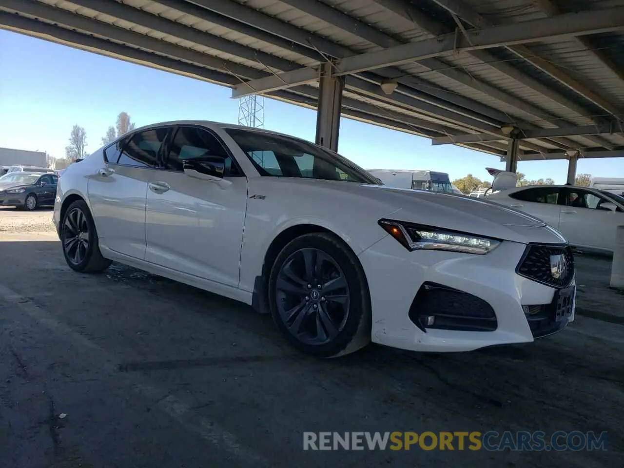 4 fotografías del automóvil dañado 19UUB6F54MA006368 ACURA TLX 2021