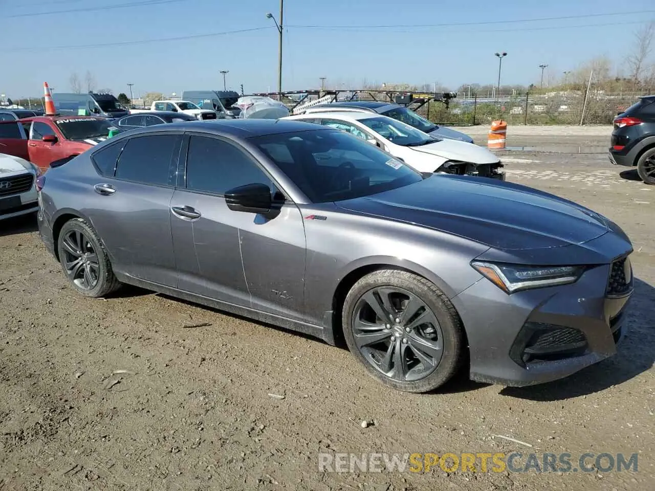 4 fotografías del automóvil dañado 19UUB6F54MA009836 ACURA TLX 2021