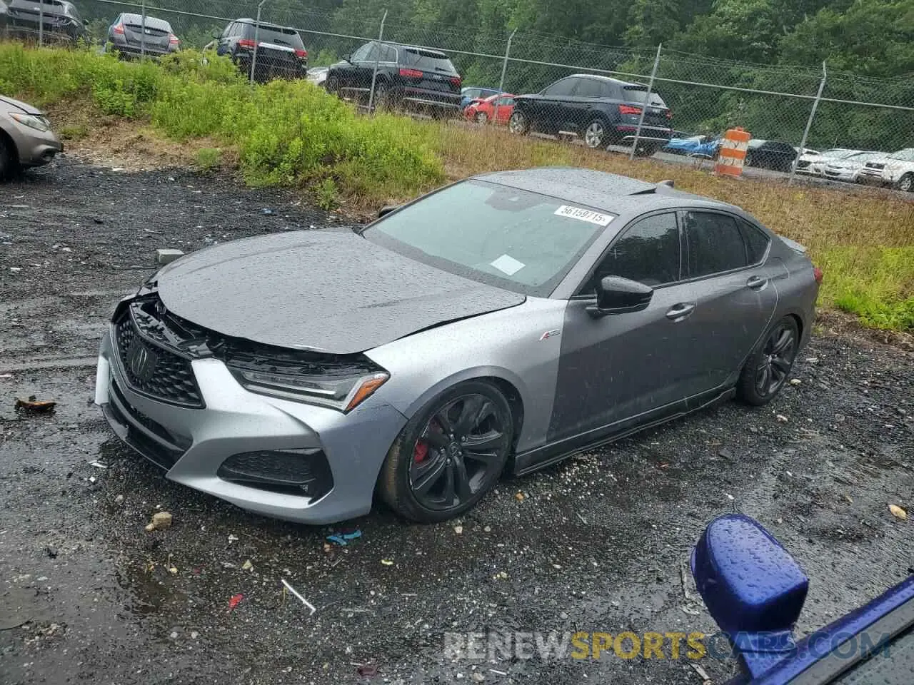 1 fotografías del automóvil dañado 19UUB6F56MA009384 ACURA TLX 2021