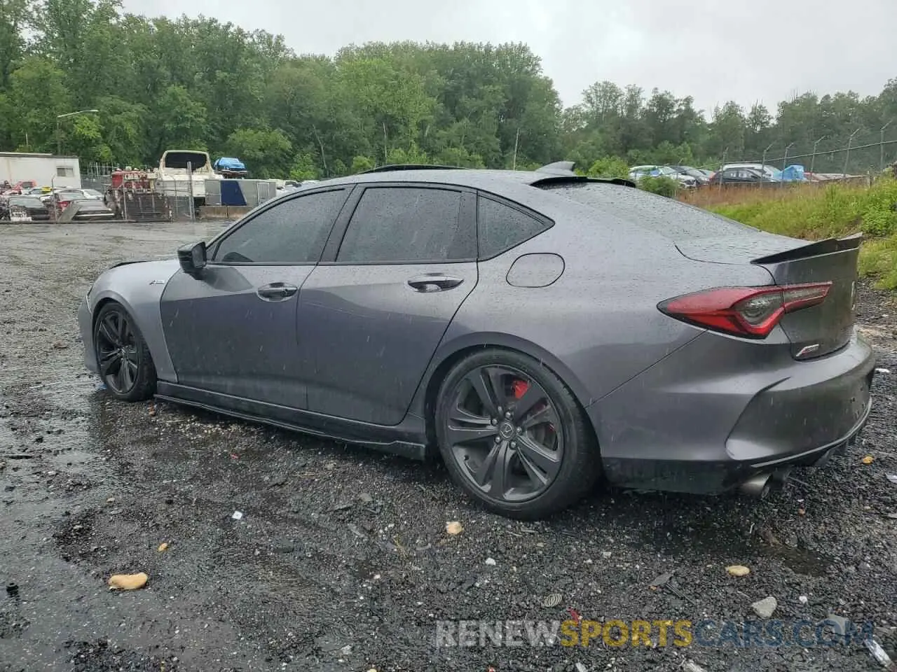 2 fotografías del automóvil dañado 19UUB6F56MA009384 ACURA TLX 2021