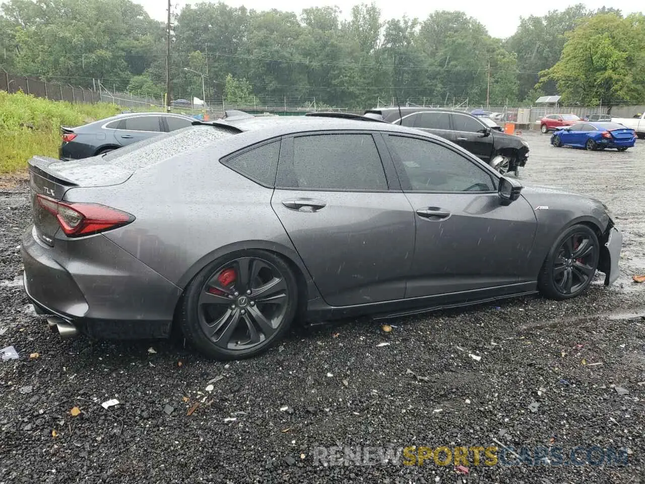 3 fotografías del automóvil dañado 19UUB6F56MA009384 ACURA TLX 2021