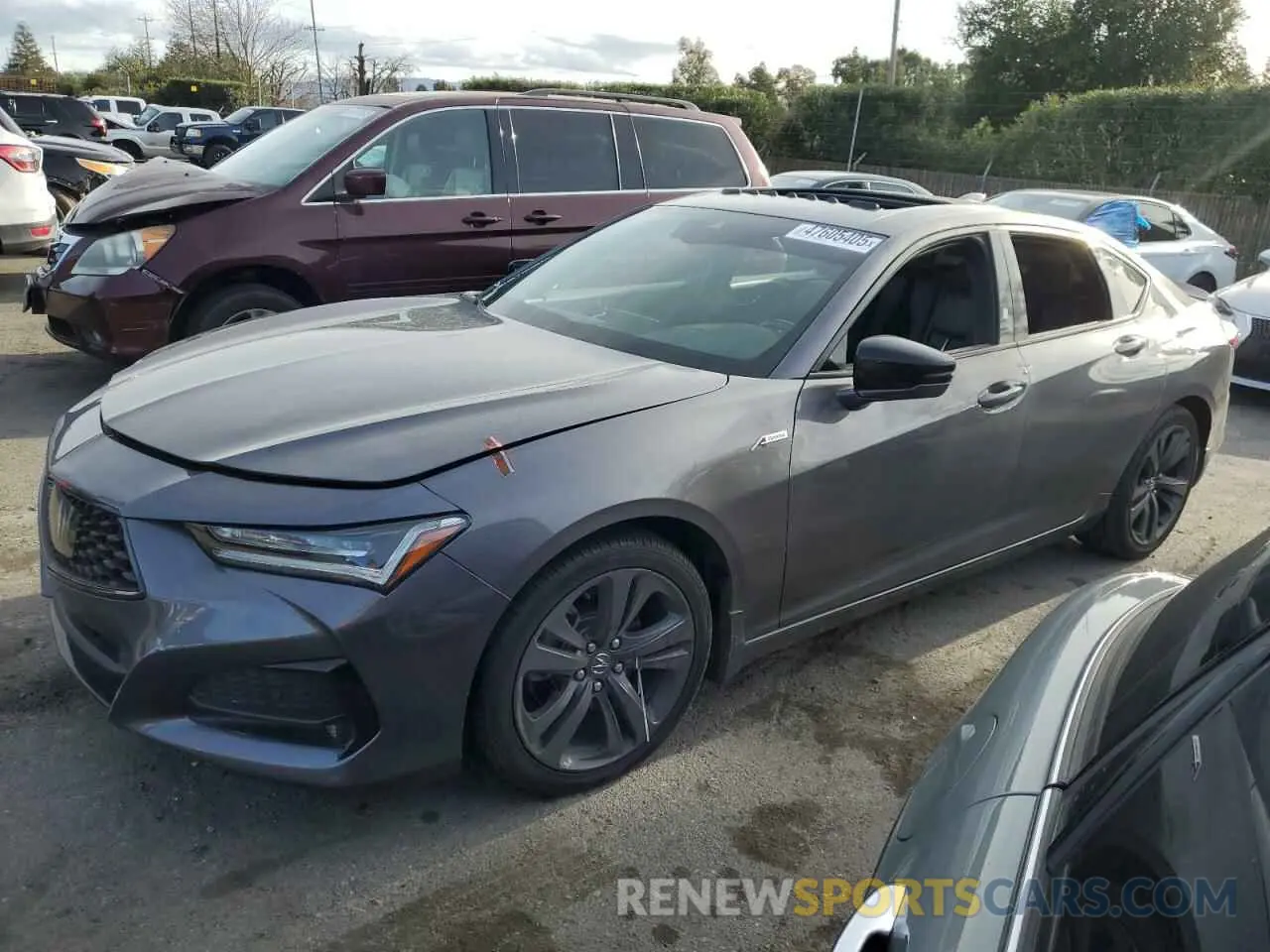 1 fotografías del automóvil dañado 19UUB6F58MA009824 ACURA TLX 2021
