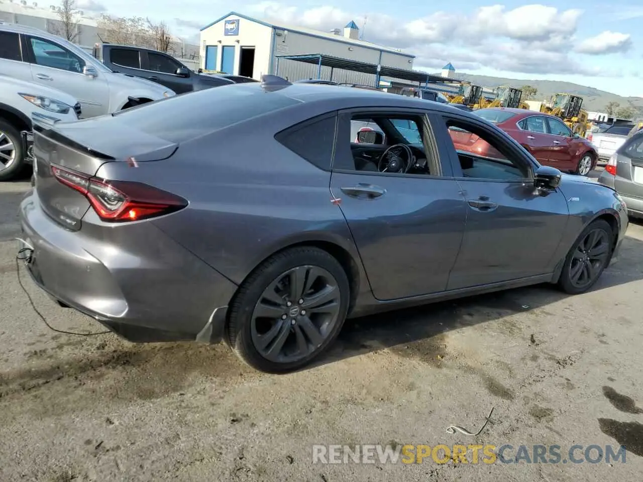 3 fotografías del automóvil dañado 19UUB6F58MA009824 ACURA TLX 2021
