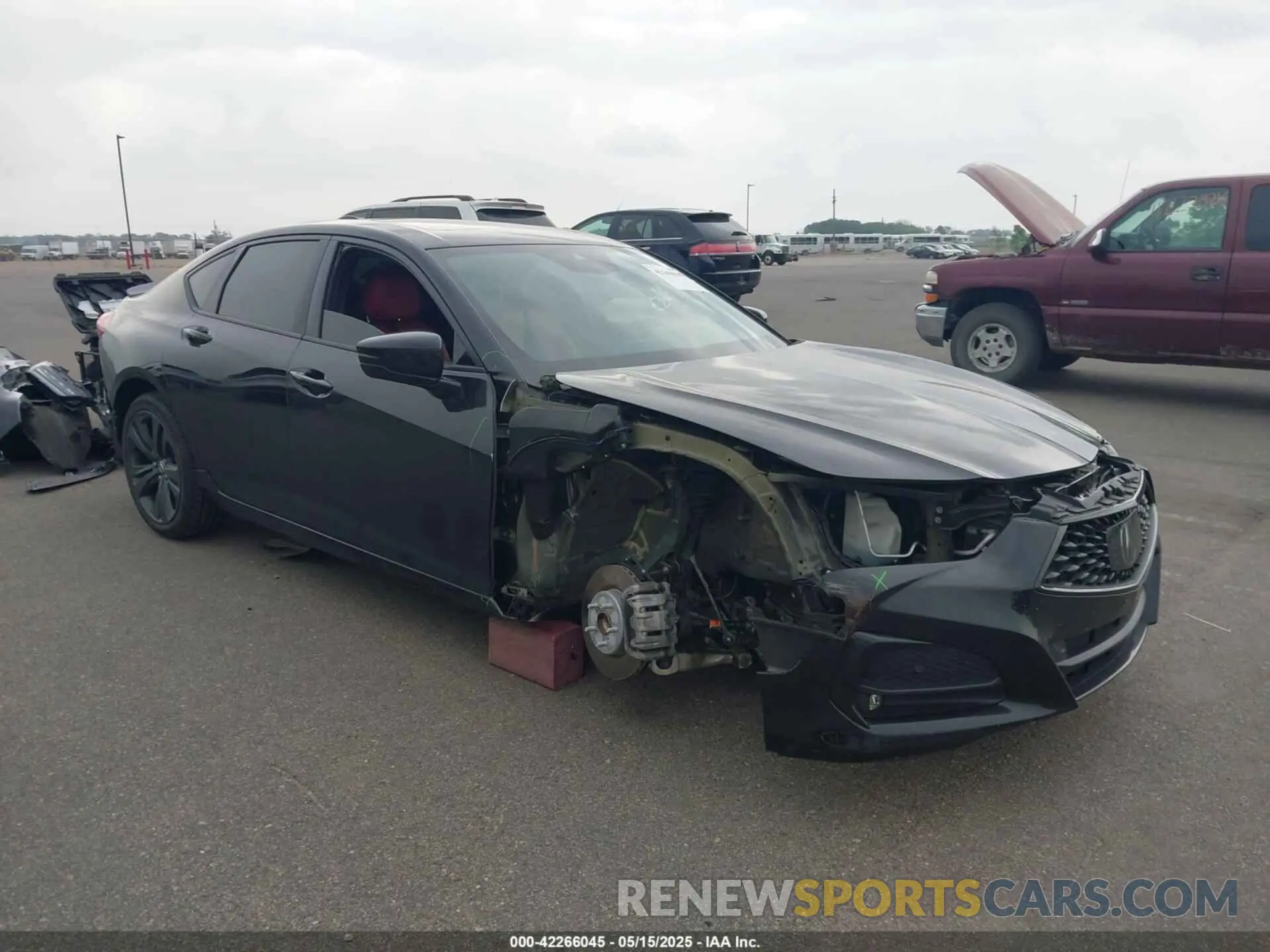 1 fotografías del automóvil dañado 19UUB6F58MA011427 ACURA TLX 2021