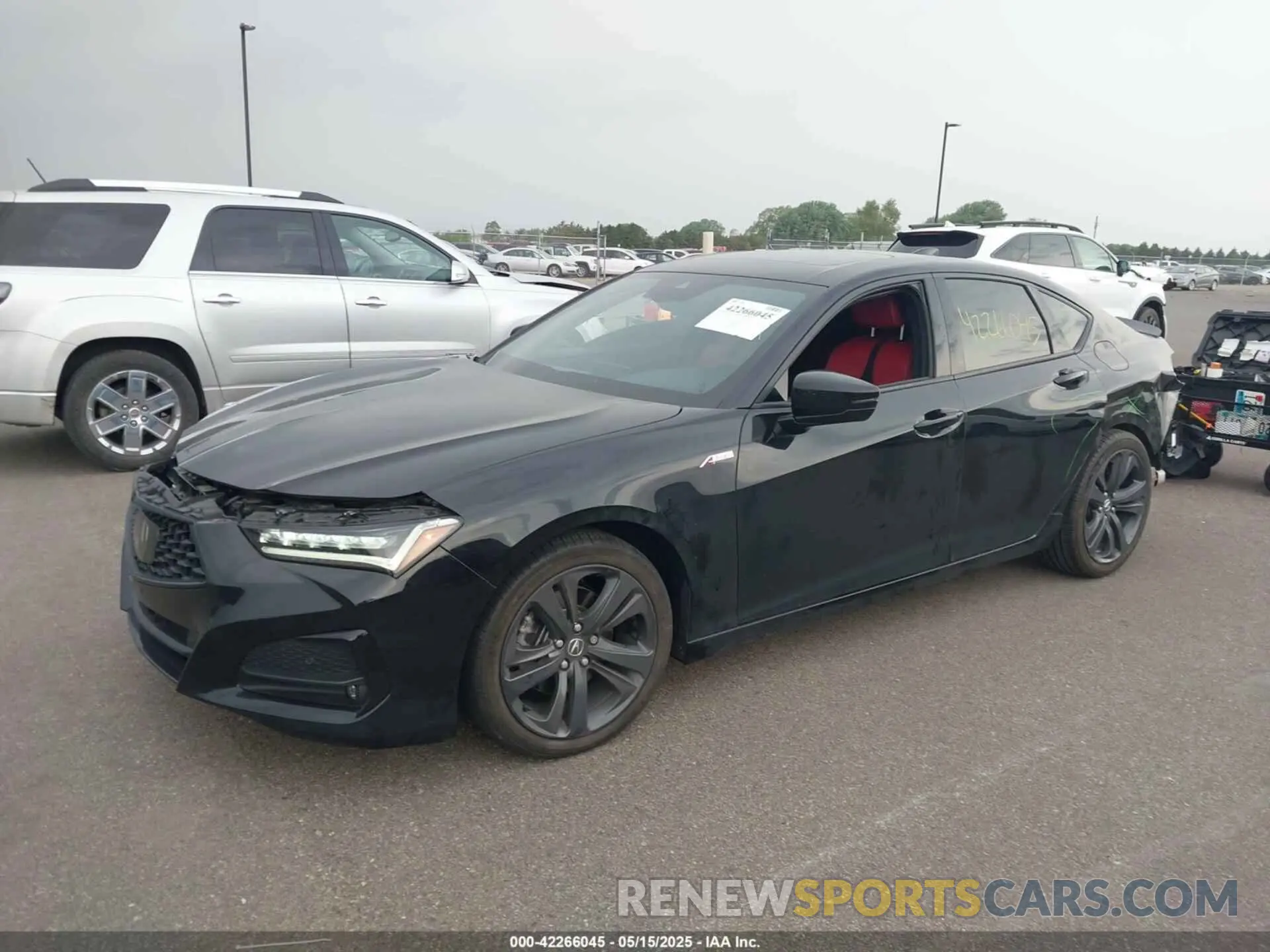 2 fotografías del automóvil dañado 19UUB6F58MA011427 ACURA TLX 2021
