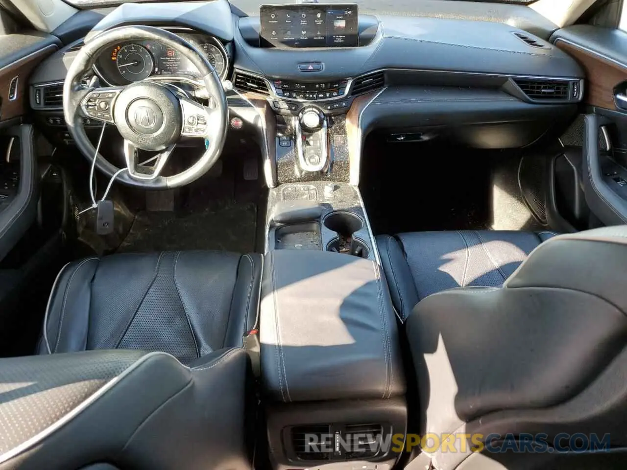 8 fotografías del automóvil dañado 19UUB6F65MA001513 ACURA TLX 2021