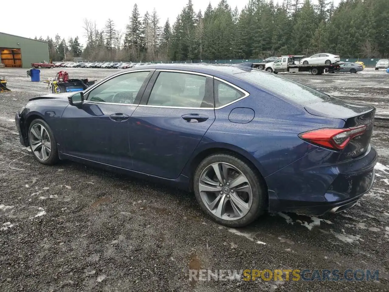 2 fotografías del automóvil dañado 19UUB6F68MA000498 ACURA TLX 2021