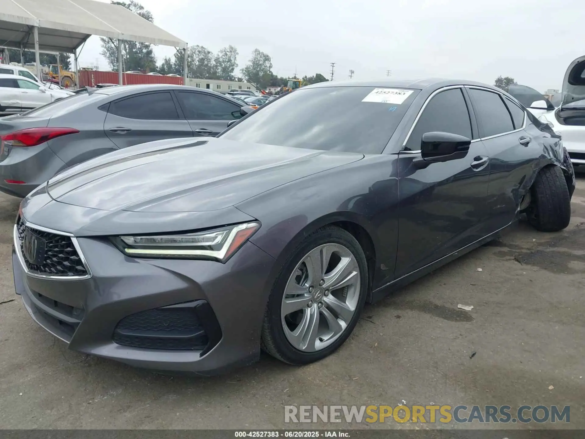 2 fotografías del automóvil dañado 19UUB5F41NA001843 ACURA TLX 2022