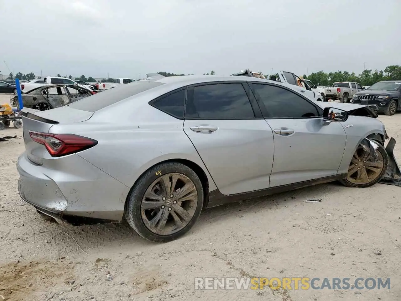 3 fotografías del automóvil dañado 19UUB5F5XNA005186 ACURA TLX 2022