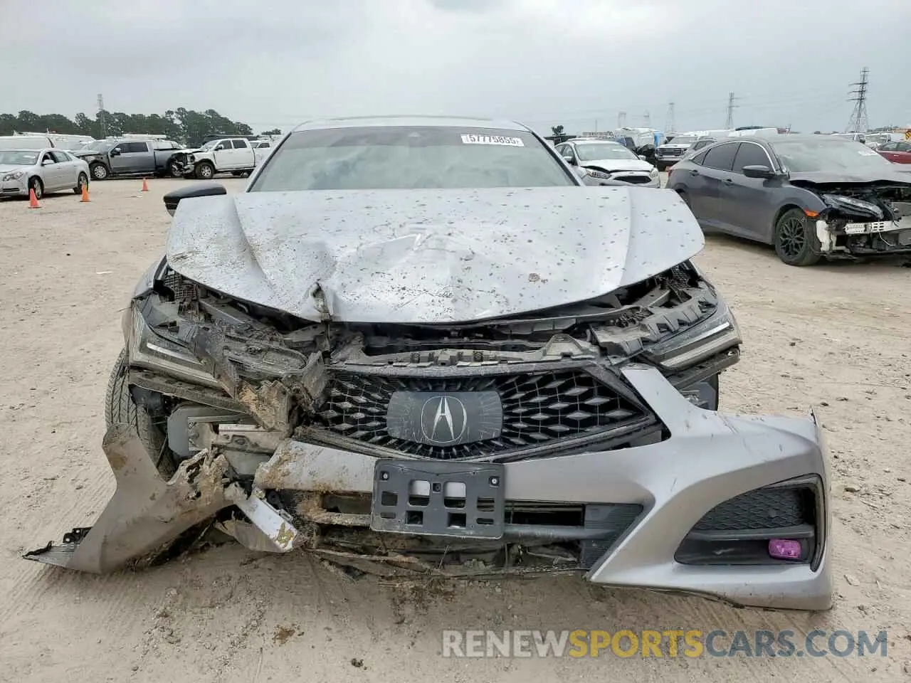 5 fotografías del automóvil dañado 19UUB5F5XNA005186 ACURA TLX 2022
