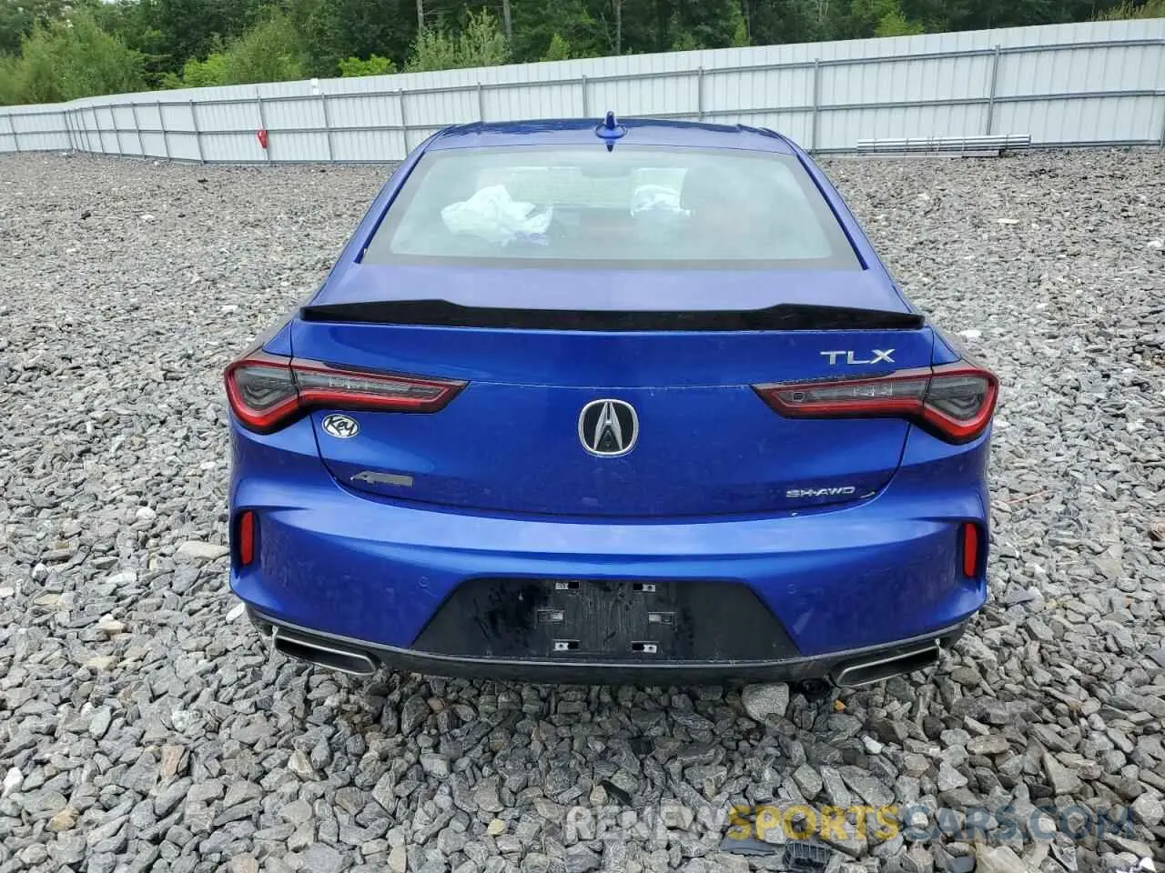 6 fotografías del automóvil dañado 19UUB6F51NA001811 ACURA TLX 2022