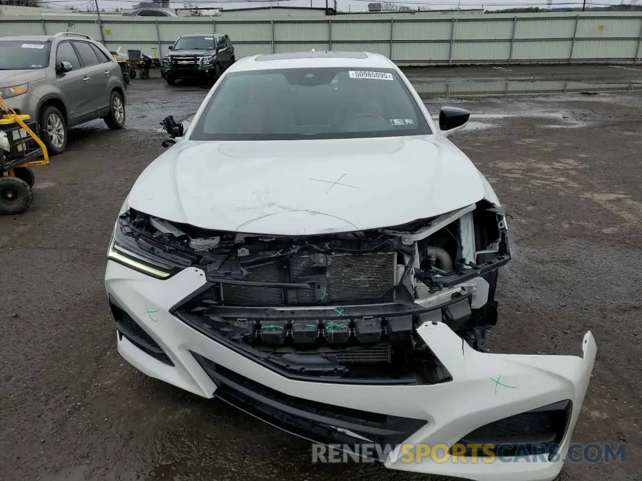 5 fotografías del automóvil dañado 19UUB6F56NA003697 ACURA TLX 2022