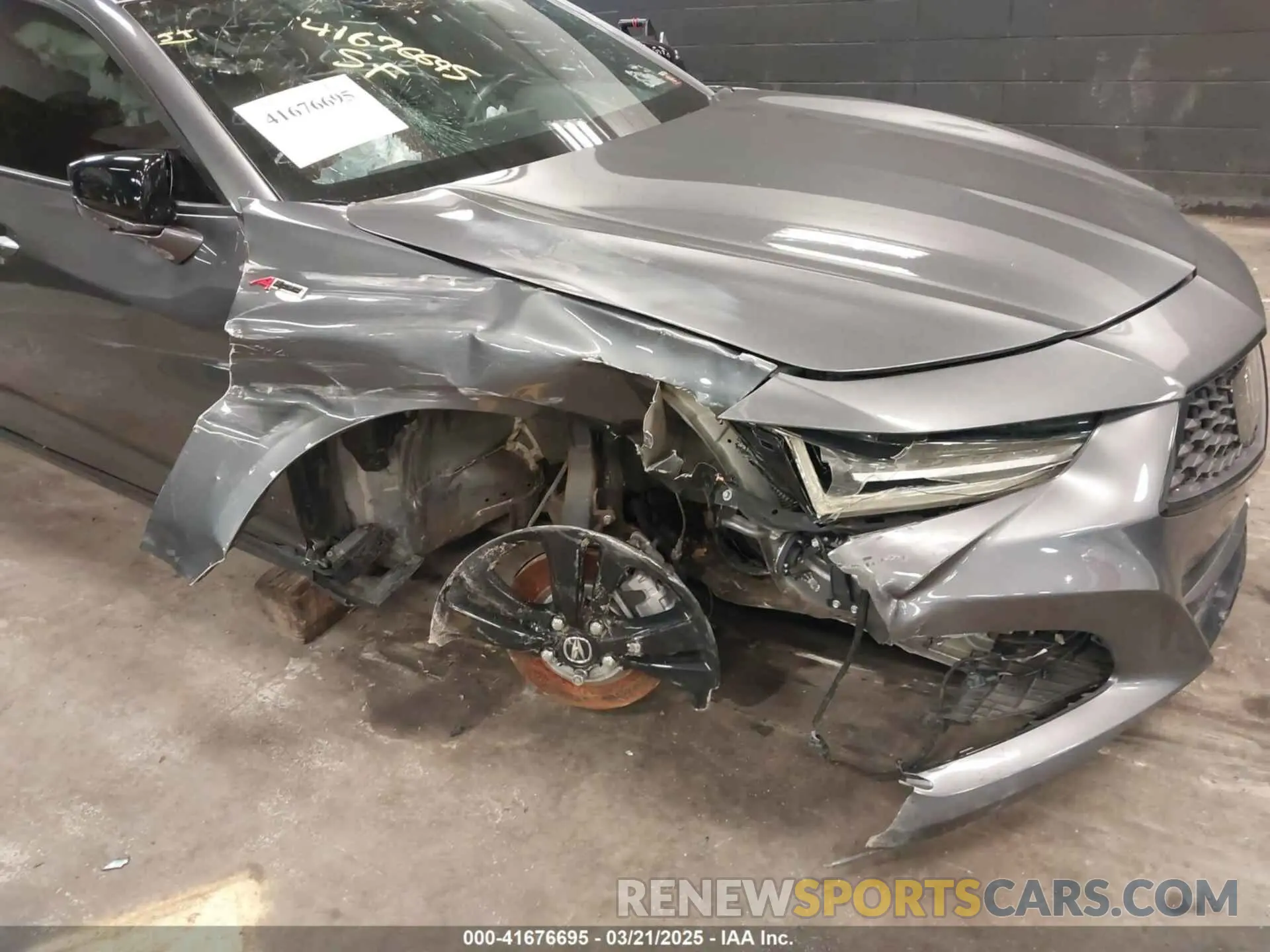 6 fotografías del automóvil dañado 19UUB6F59NA001068 ACURA TLX 2022