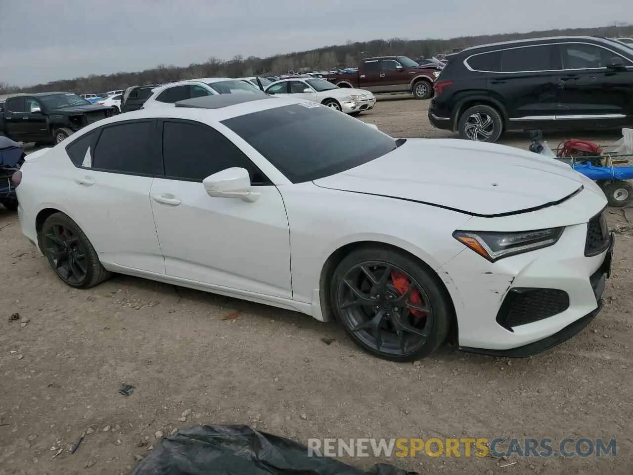 4 fotografías del automóvil dañado 19UUB7F92NA002300 ACURA TLX 2022