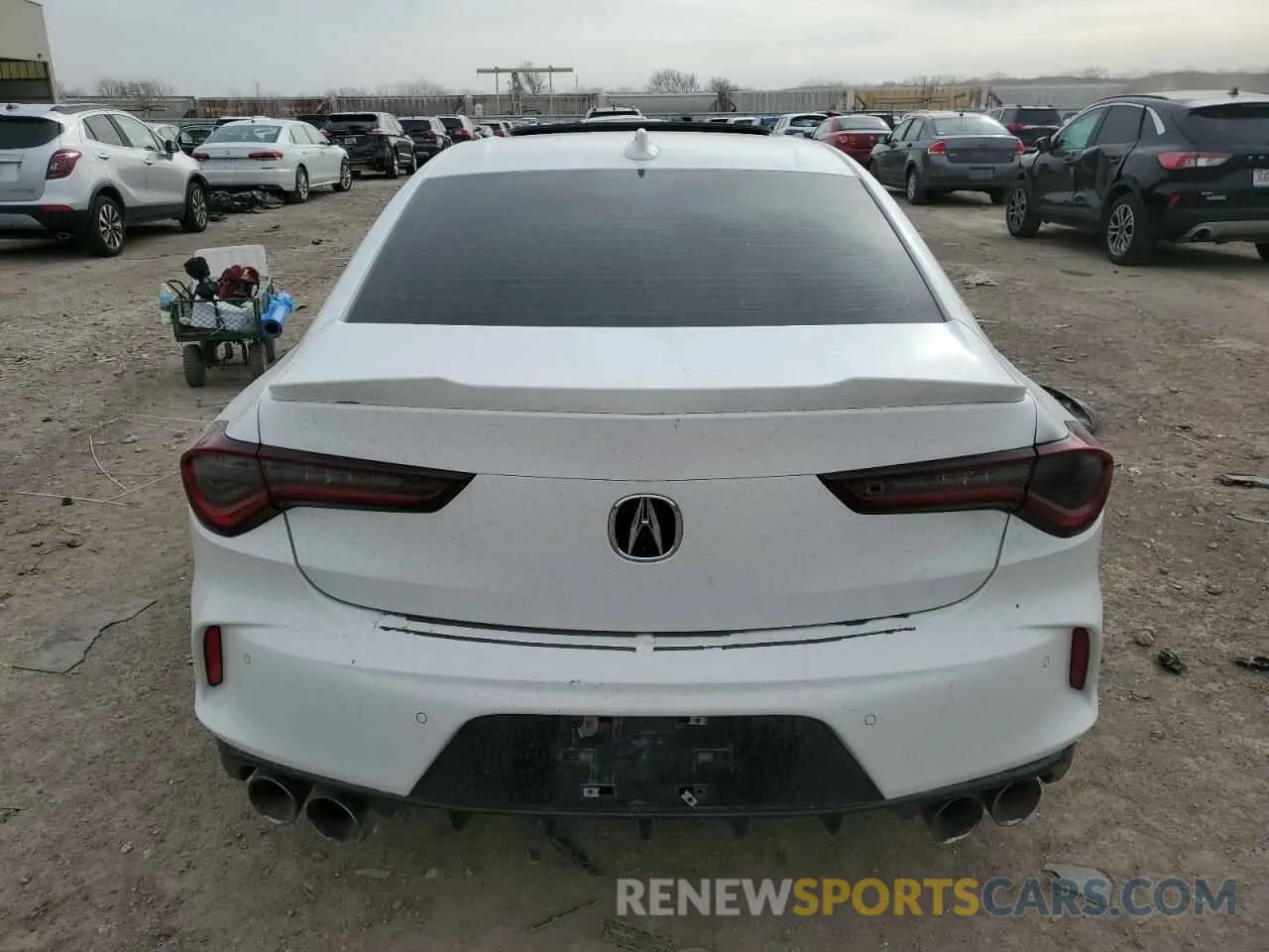 6 fotografías del automóvil dañado 19UUB7F92NA002300 ACURA TLX 2022