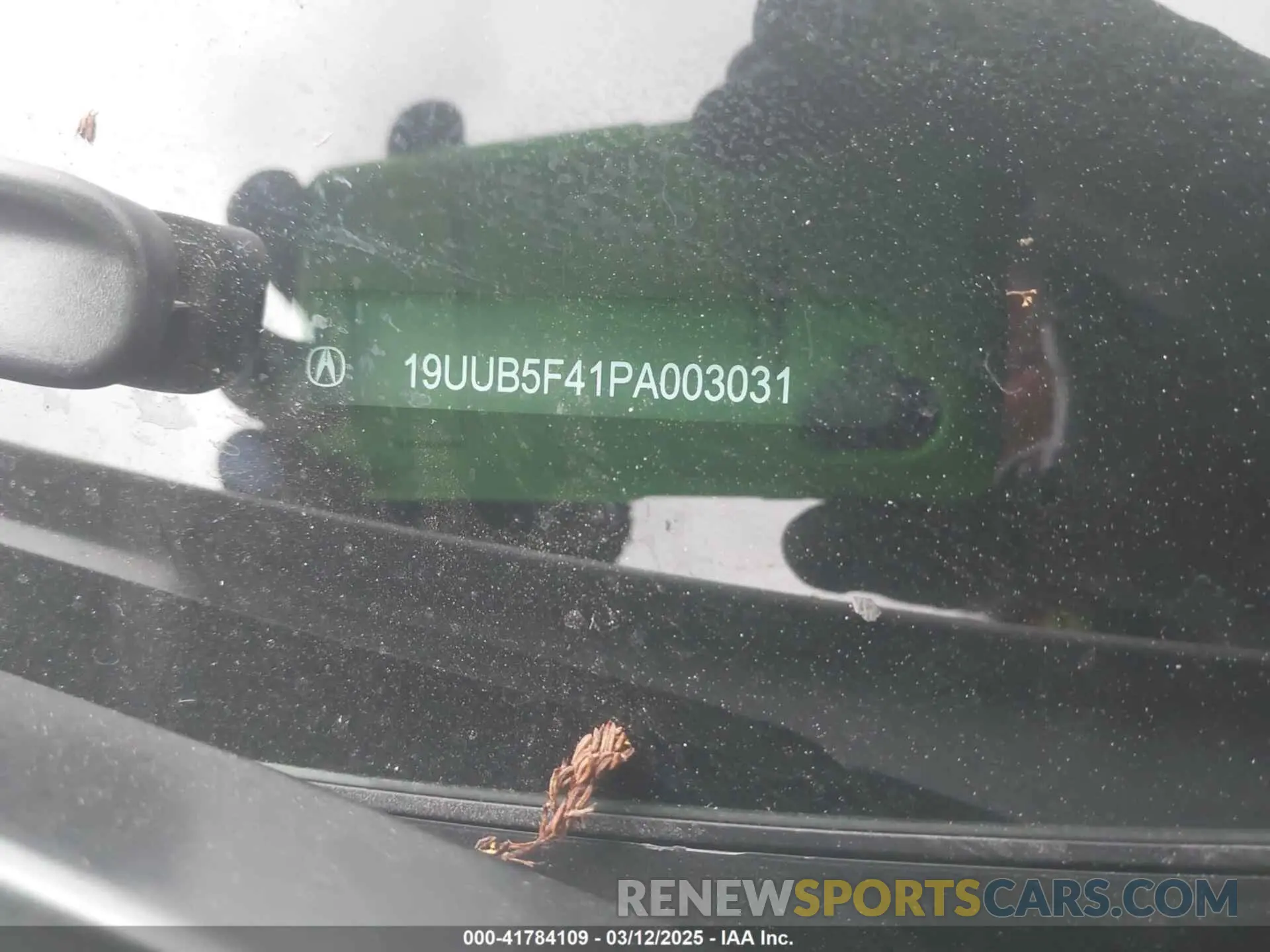 9 fotografías del automóvil dañado 19UUB5F41PA003031 ACURA TLX 2023