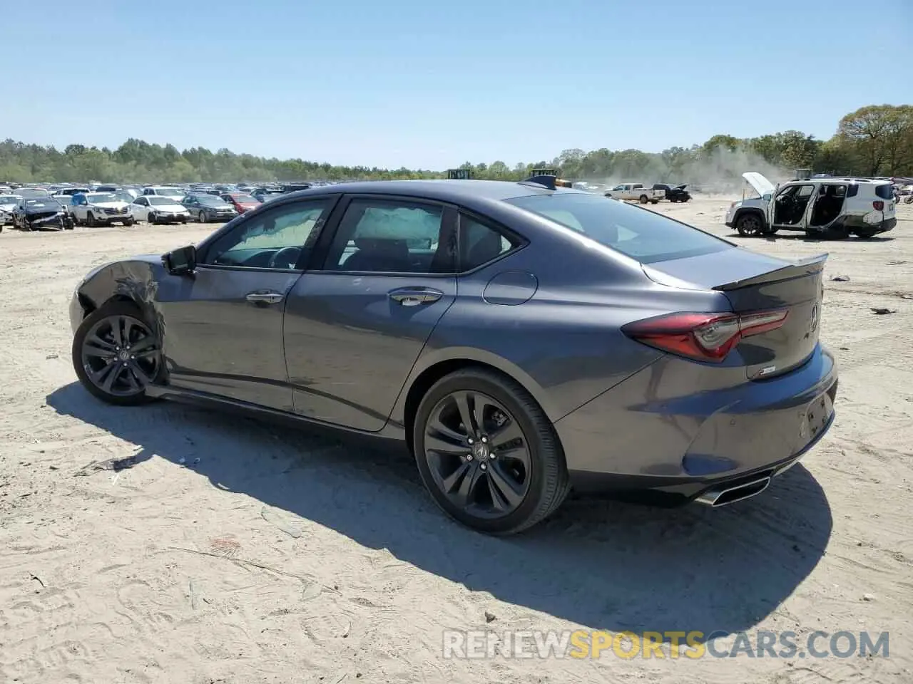 2 fotografías del automóvil dañado 19UUB5F59PA000337 ACURA TLX 2023