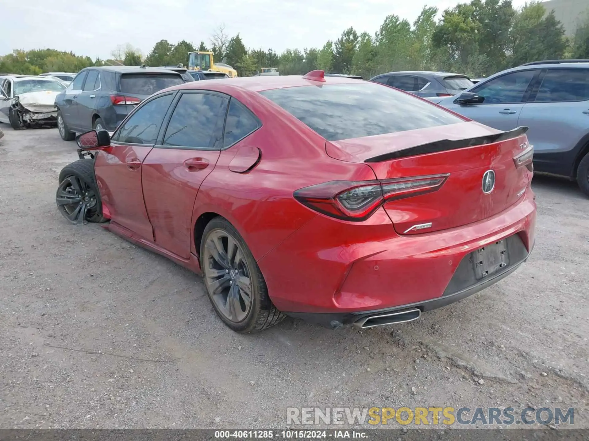 3 fotografías del automóvil dañado 19UUB6F53PA000467 ACURA TLX 2023