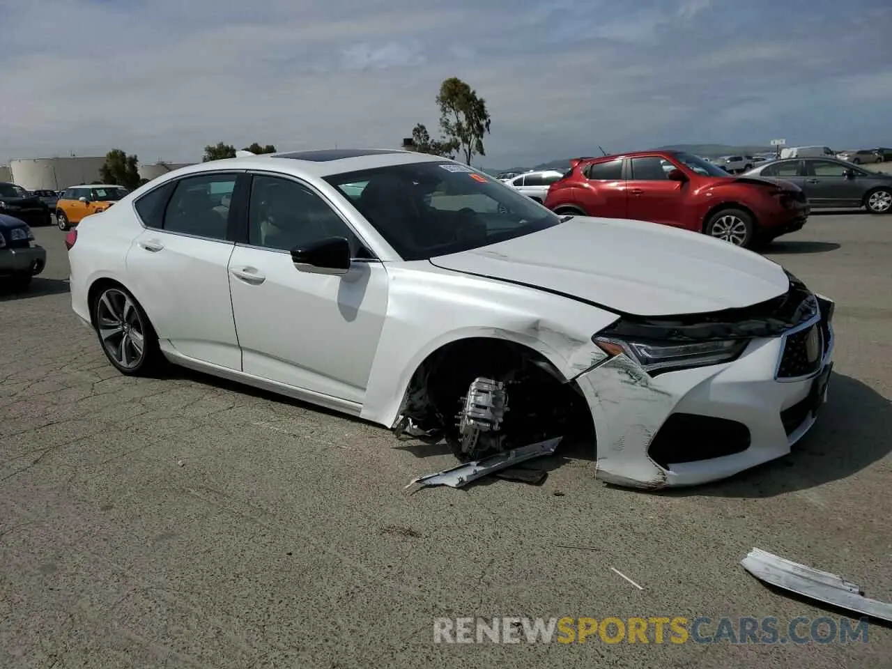 4 fotografías del automóvil dañado 19UUB6F69PA001387 ACURA TLX 2023