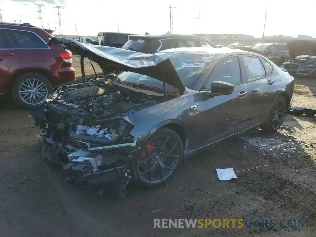 1 fotografías del automóvil dañado 19UUB7F96PA000620 ACURA TLX 2023