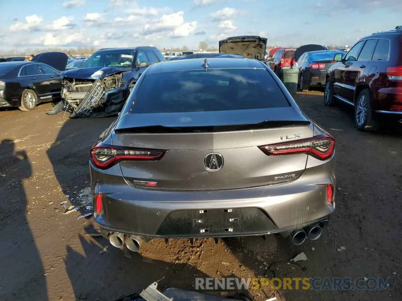 6 fotografías del automóvil dañado 19UUB7F96PA000620 ACURA TLX 2023