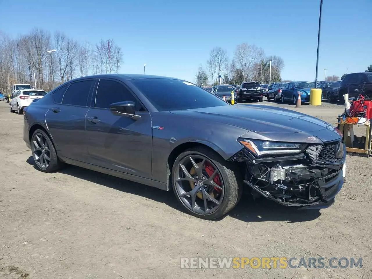4 fotografías del automóvil dañado 19UUB7F96PA001573 ACURA TLX 2023