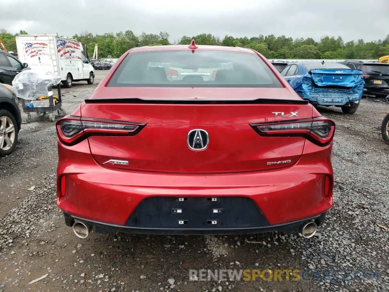 6 fotografías del automóvil dañado 19UUB6F58RA000337 ACURA TLX 2024