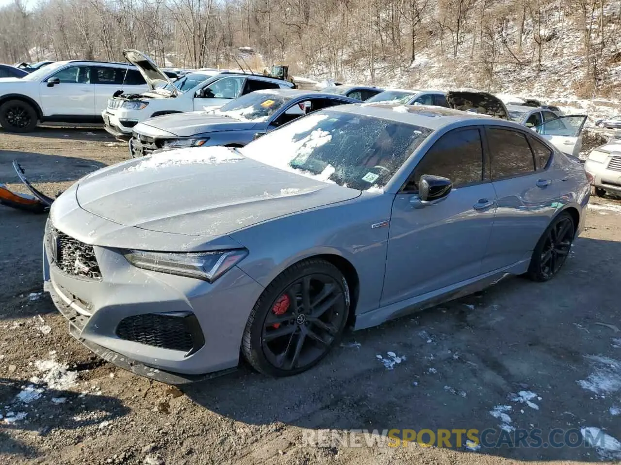 1 fotografías del automóvil dañado 19UUB7F0XRA000155 ACURA TLX 2024