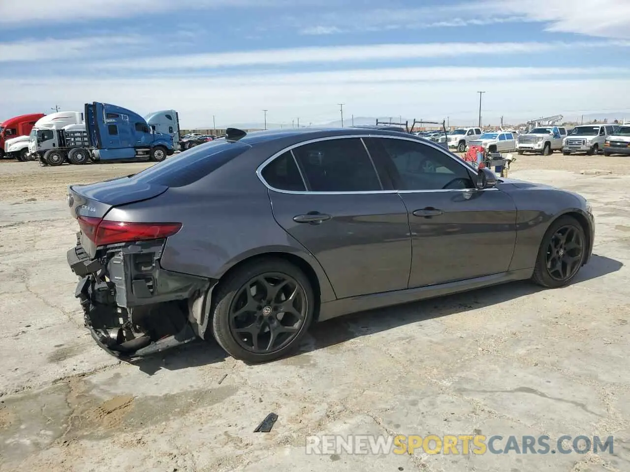 3 fotografías del automóvil dañado ZARFAMAN2K7621300 ALFA ROMEO GIULIA 2019