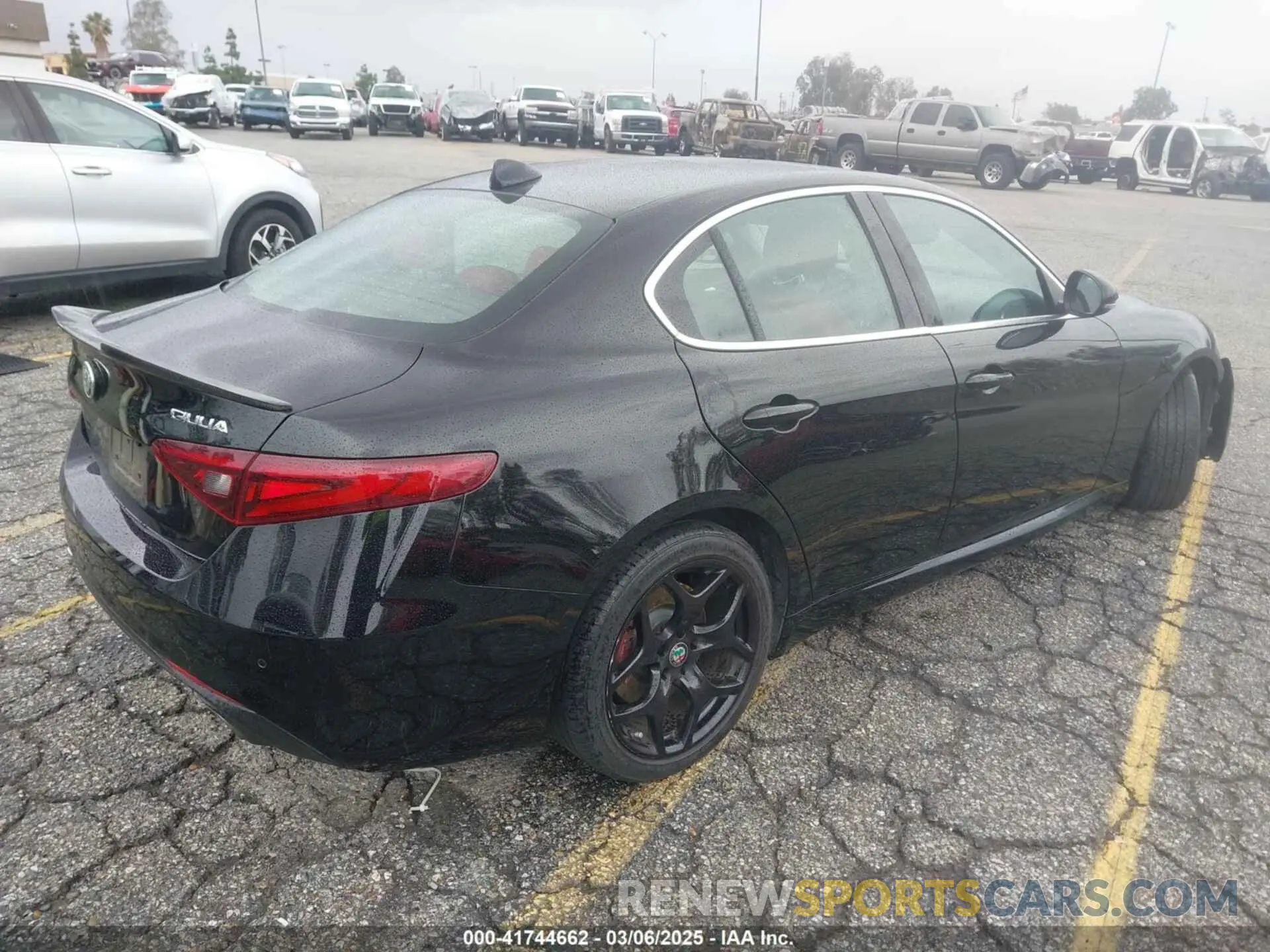 4 fotografías del automóvil dañado ZARFAMAN5K7621548 ALFA ROMEO GIULIA 2019