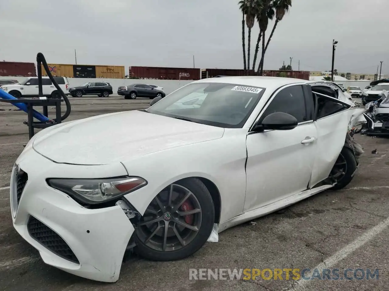 1 fotografías del automóvil dañado ZARFAMAN6K7598202 ALFA ROMEO GIULIA 2019