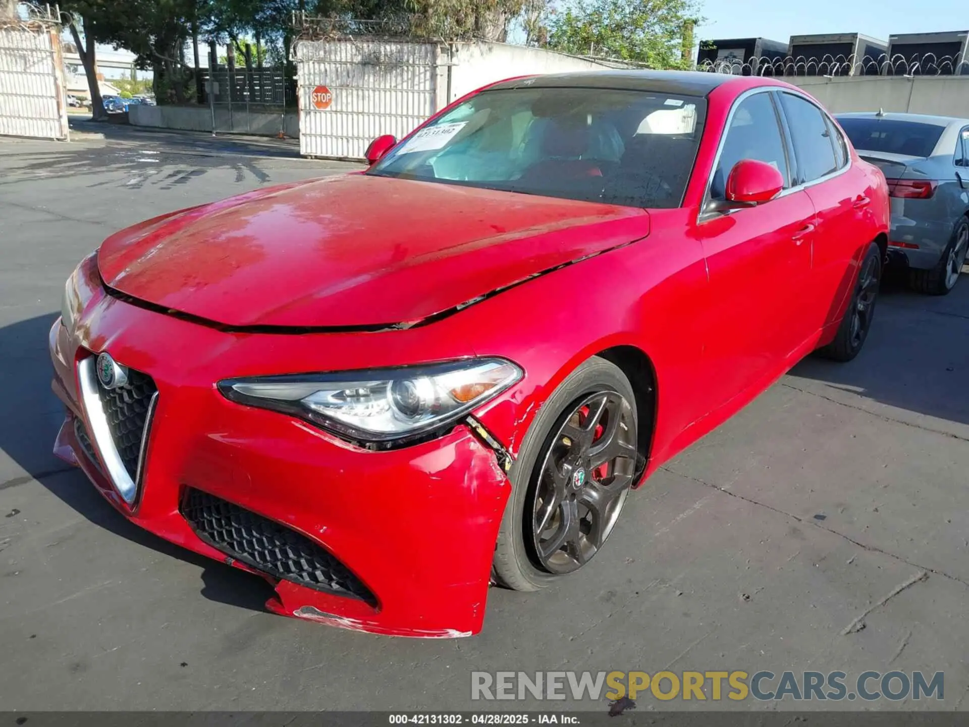 2 fotografías del automóvil dañado ZARFAMAN8K7621009 ALFA ROMEO GIULIA 2019