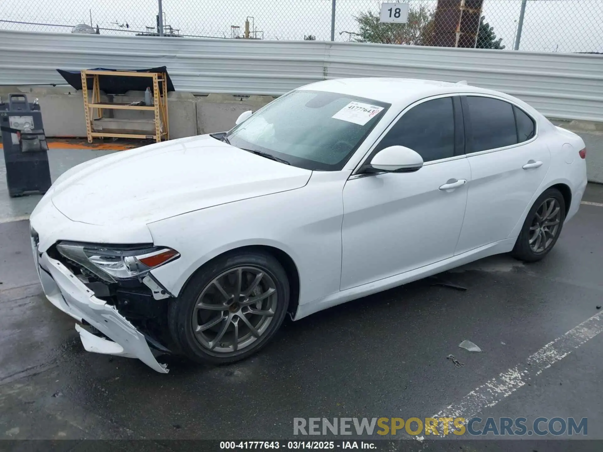2 fotografías del automóvil dañado ZARFAMANXK7600498 ALFA ROMEO GIULIA 2019