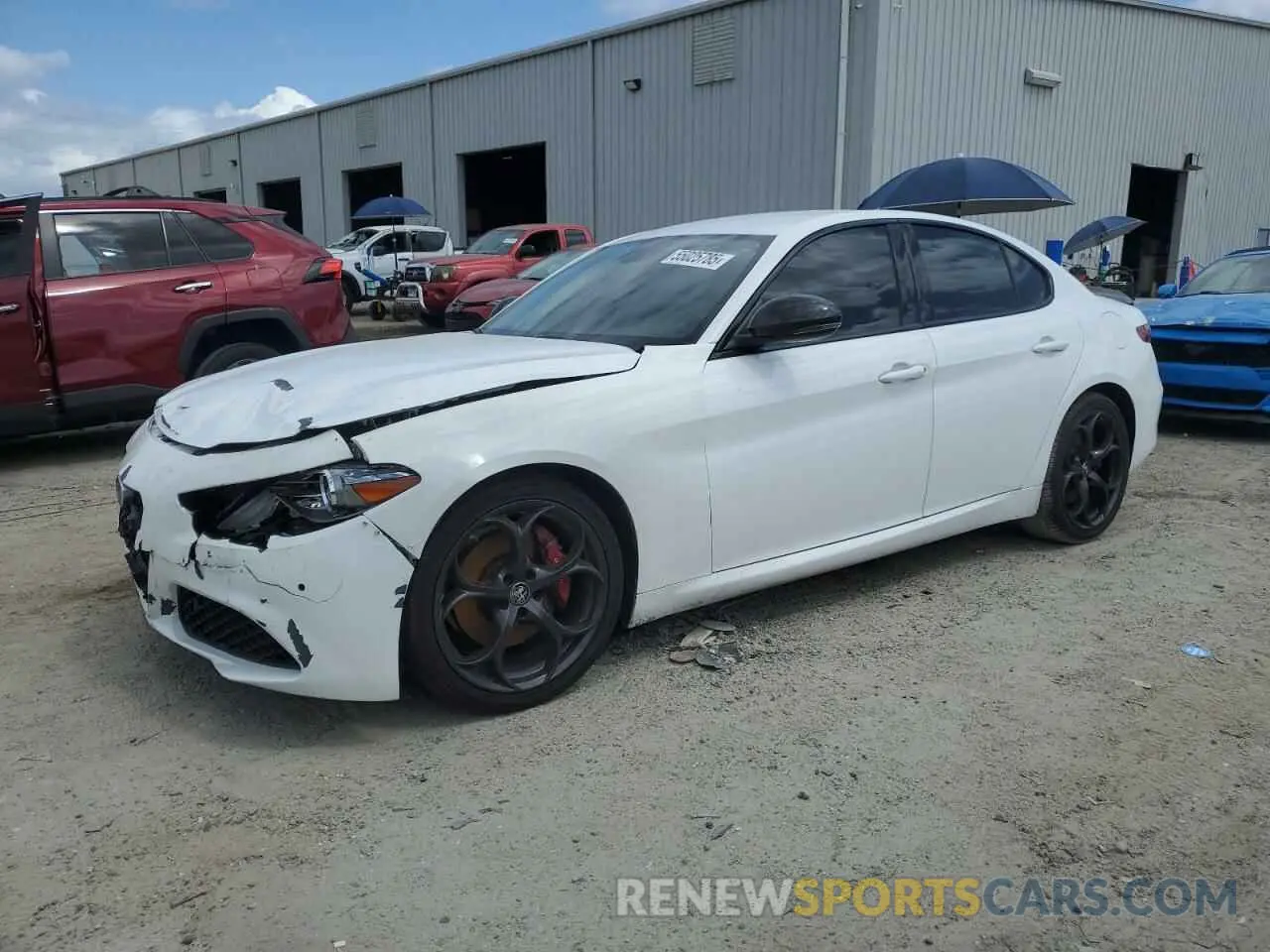 1 fotografías del automóvil dañado ZARFAMANXK7600999 ALFA ROMEO GIULIA 2019
