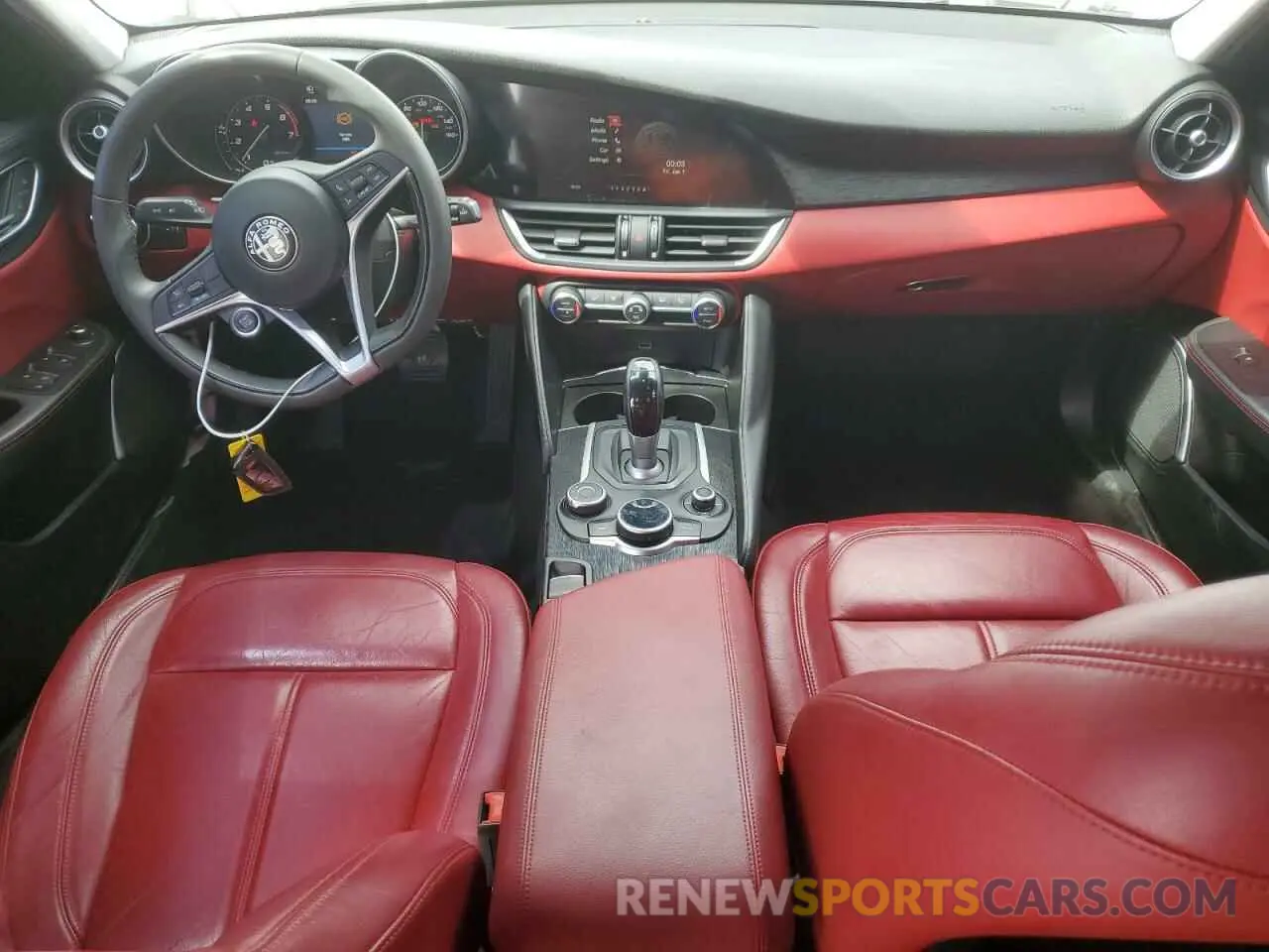 9 fotografías del automóvil dañado ZARFAMANXK7600999 ALFA ROMEO GIULIA 2019