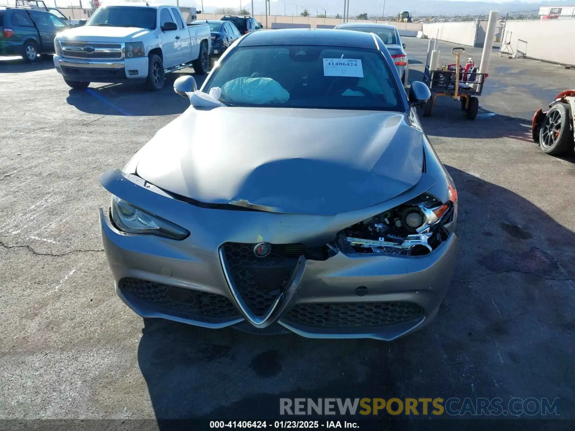 6 fotografías del automóvil dañado ZARFAMBN0K7601674 ALFA ROMEO GIULIA 2019