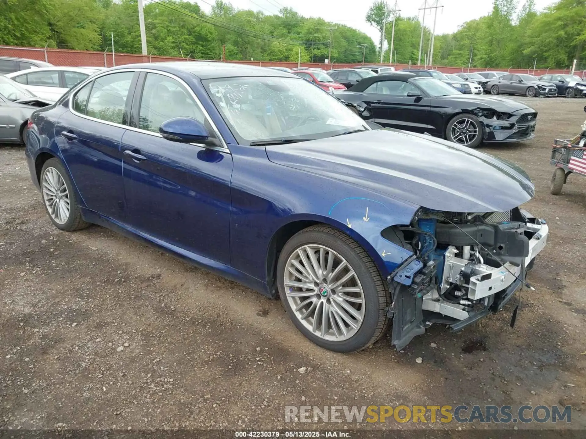 19 fotografías del automóvil dañado ZARFAMBN0K7607037 ALFA ROMEO GIULIA 2019