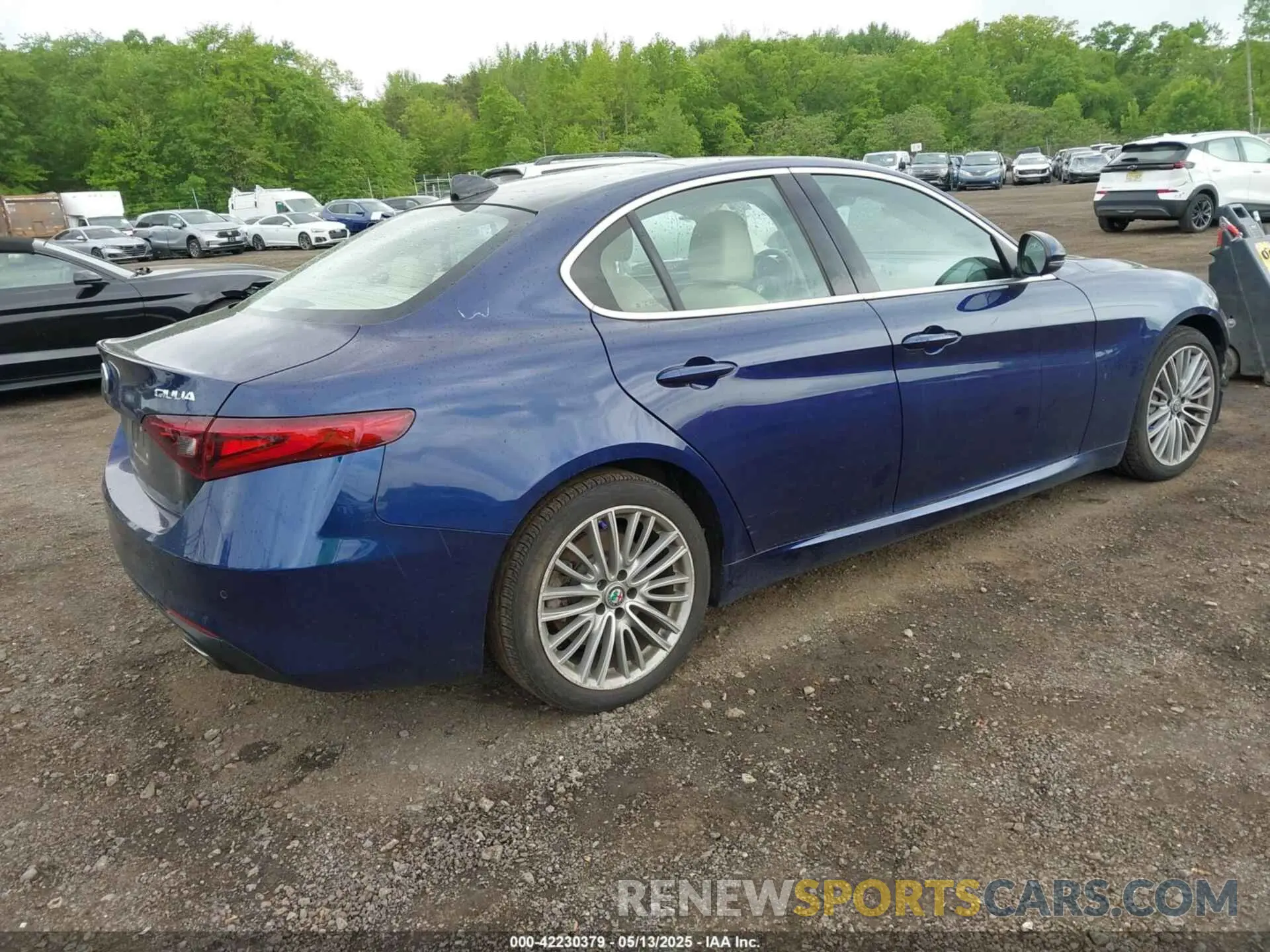 4 fotografías del automóvil dañado ZARFAMBN0K7607037 ALFA ROMEO GIULIA 2019