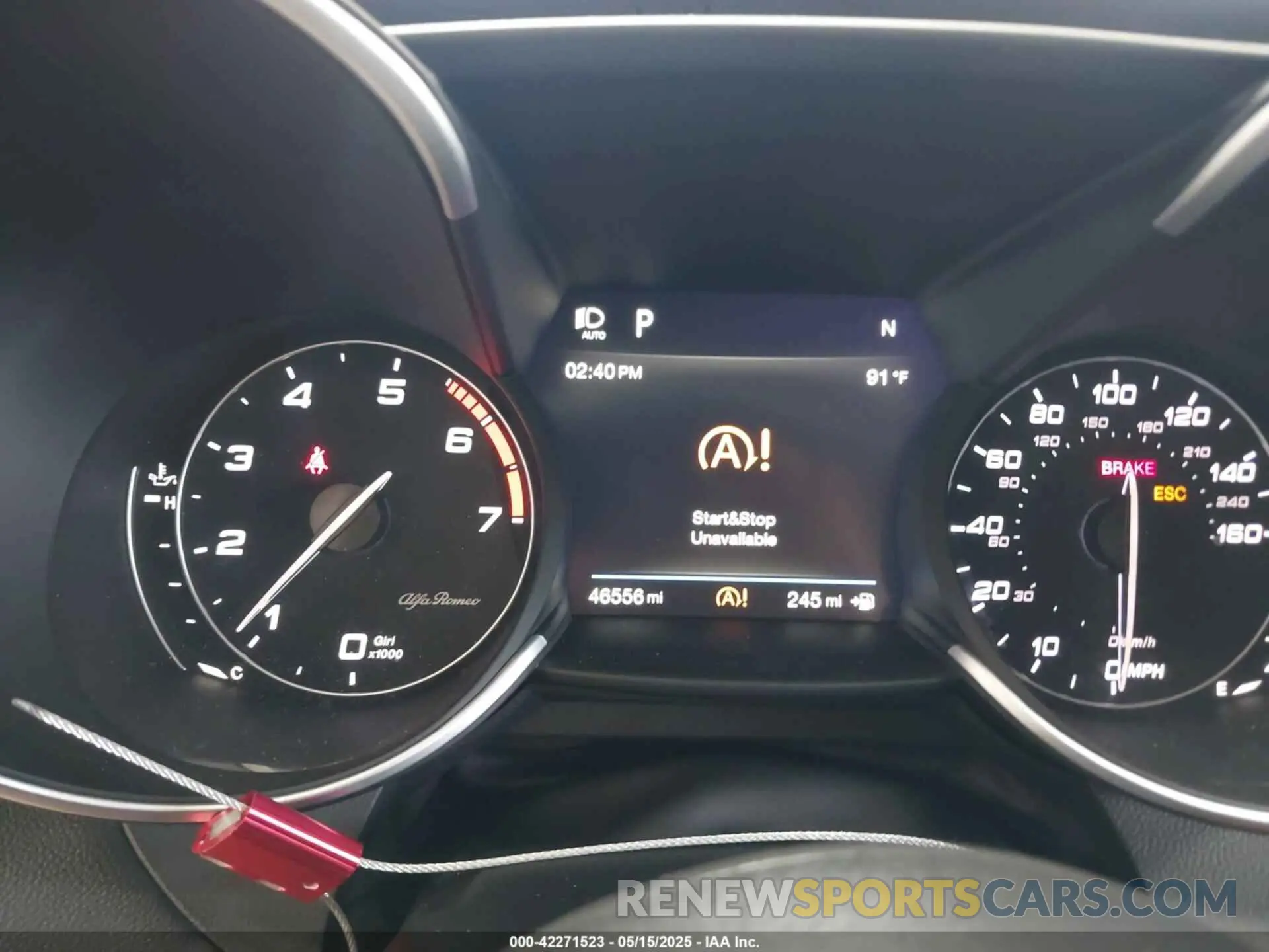15 fotografías del automóvil dañado ZARFAMBN1K7599269 ALFA ROMEO GIULIA 2019