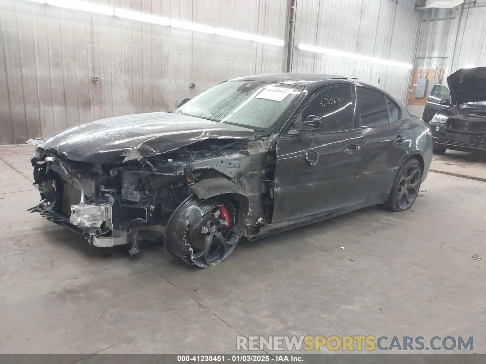 2 fotografías del automóvil dañado ZARFAMBN3K7608778 ALFA ROMEO GIULIA 2019