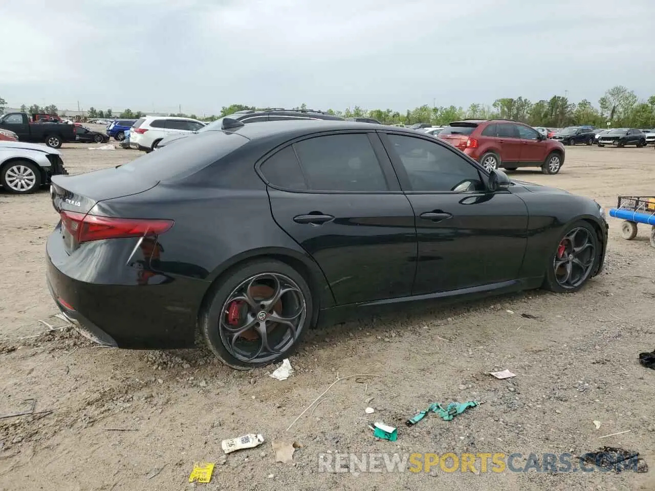 3 fotografías del automóvil dañado ZARFAMBN6K7605227 ALFA ROMEO GIULIA 2019