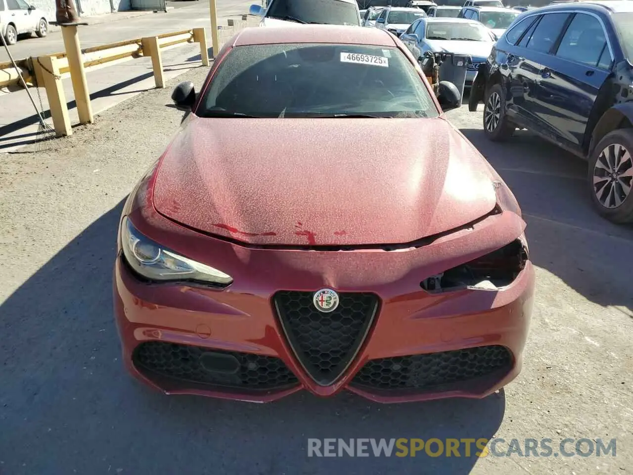 5 fotografías del automóvil dañado ZARFAMBN9K7612074 ALFA ROMEO GIULIA 2019