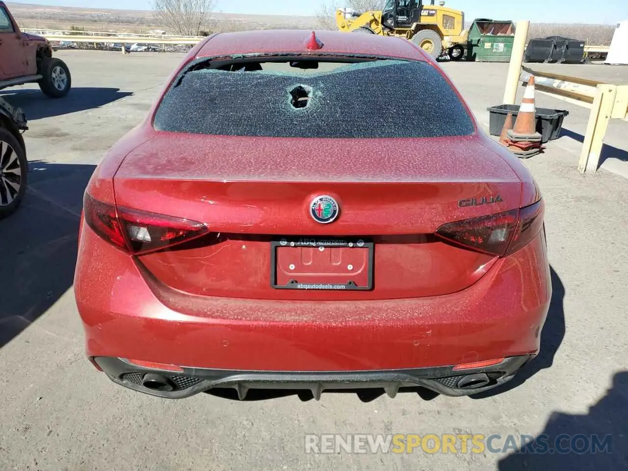 6 fotografías del automóvil dañado ZARFAMBN9K7612074 ALFA ROMEO GIULIA 2019