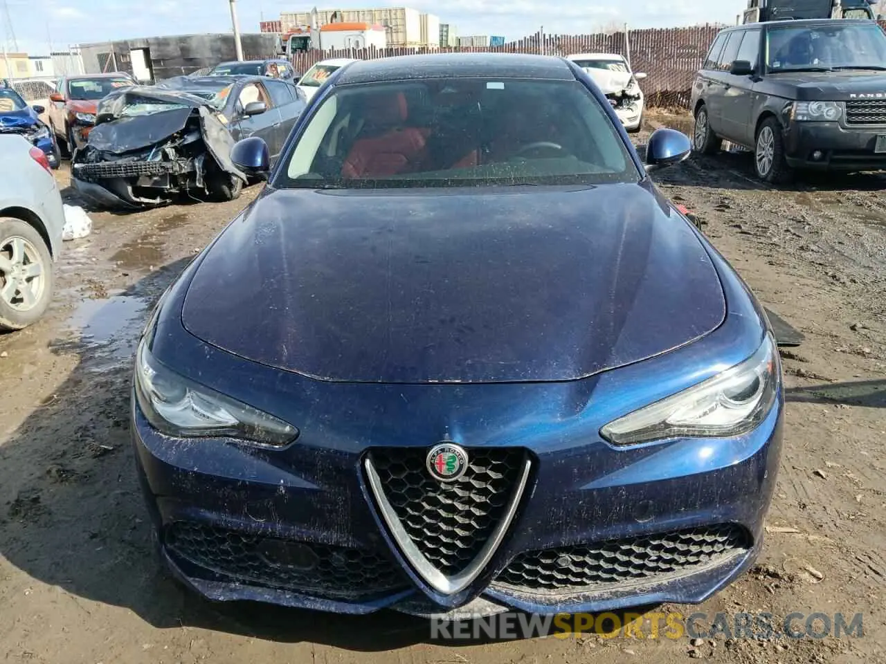 5 fotografías del automóvil dañado ZARFAMBNXK7600855 ALFA ROMEO GIULIA 2019