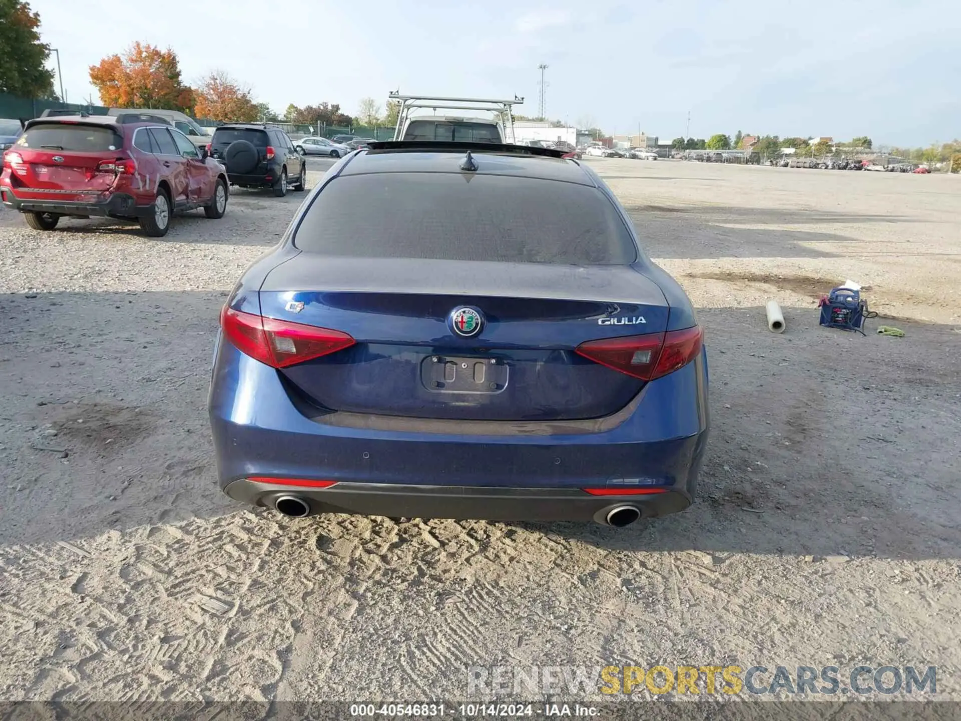 17 fotografías del automóvil dañado ZARFANAN2K7622663 ALFA ROMEO GIULIA 2019