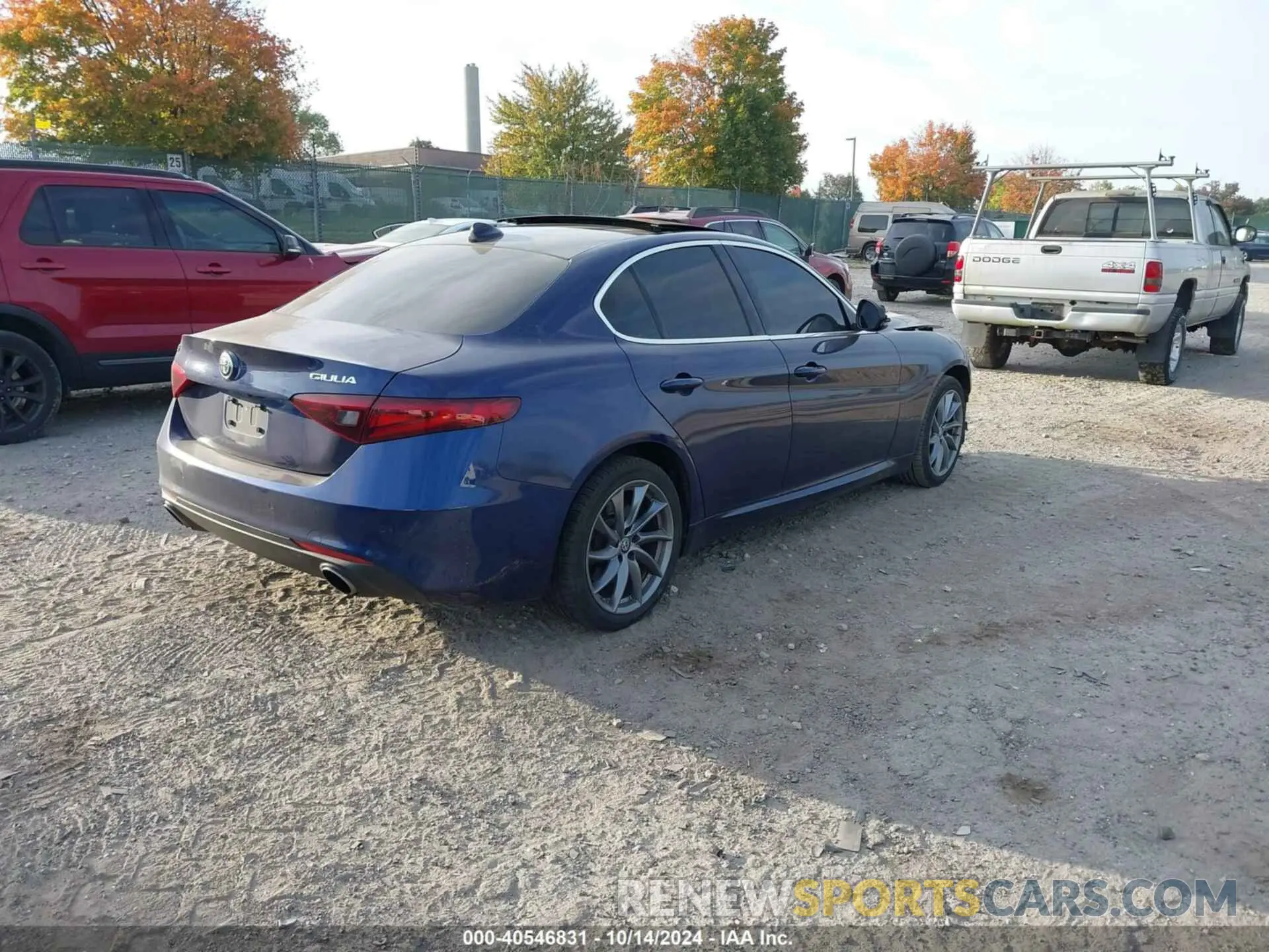 4 fotografías del automóvil dañado ZARFANAN2K7622663 ALFA ROMEO GIULIA 2019